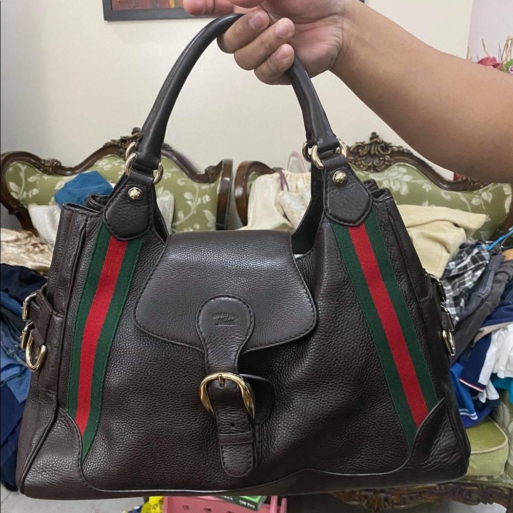Gucci Small Tote Bag, Black, Metal-free Leather